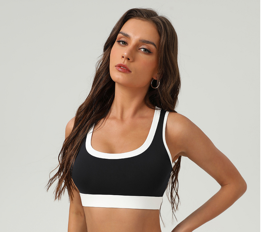 Color Matching Nude Feel Sports Underwear Quick-drying Shockproof Yoga Vest