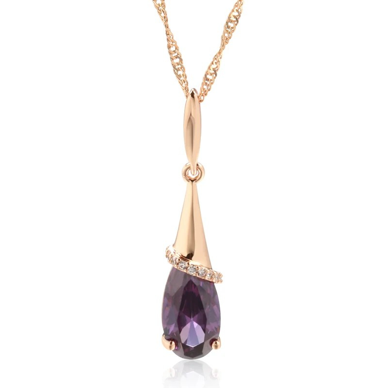 Personality Trendy Elegant Zircon Geometric Necklace
