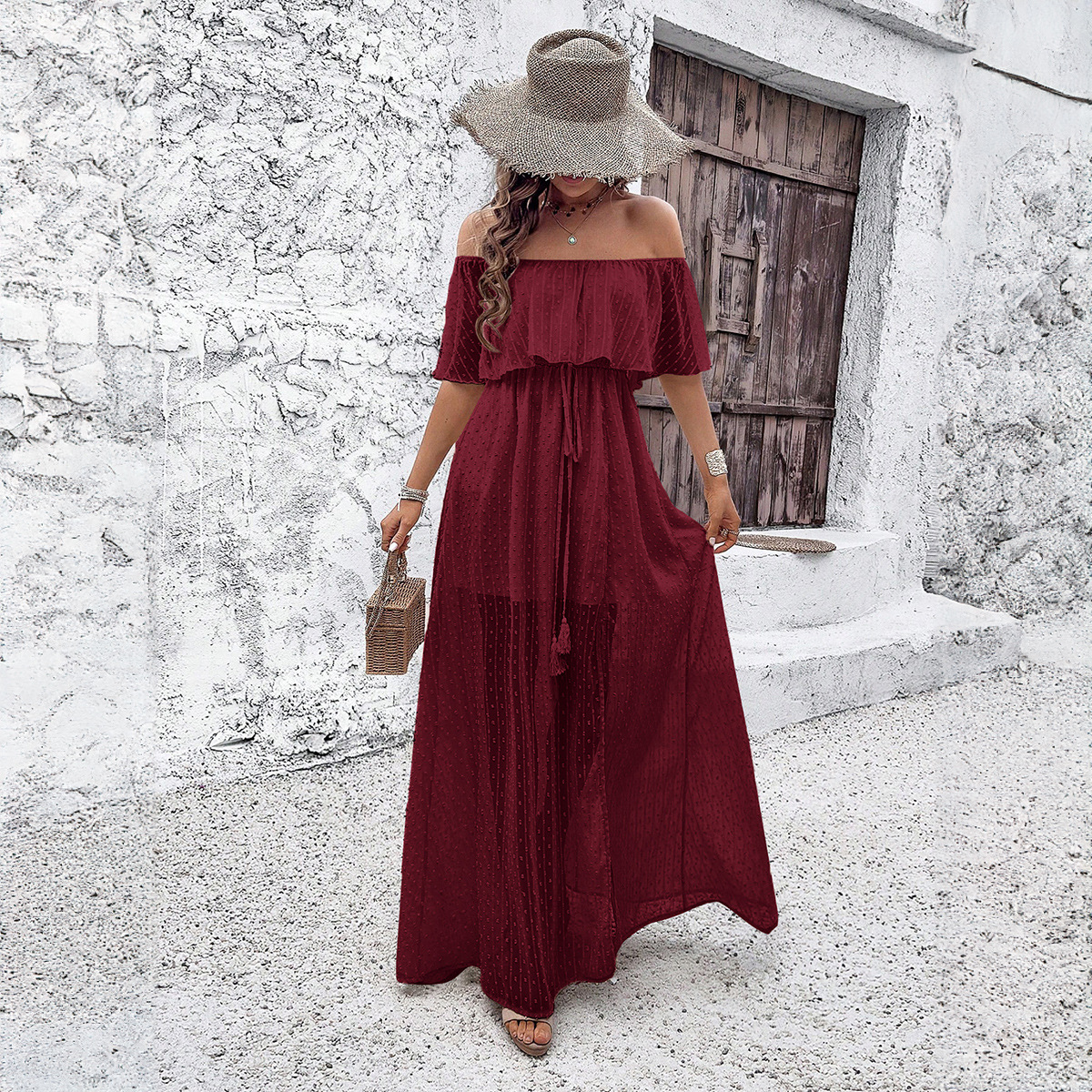 Women's Elegant Off-shoulder Dress