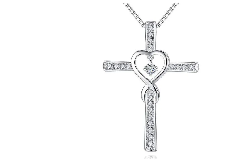 Love Cross Women's Wild Necklace - Box Chain Pendant