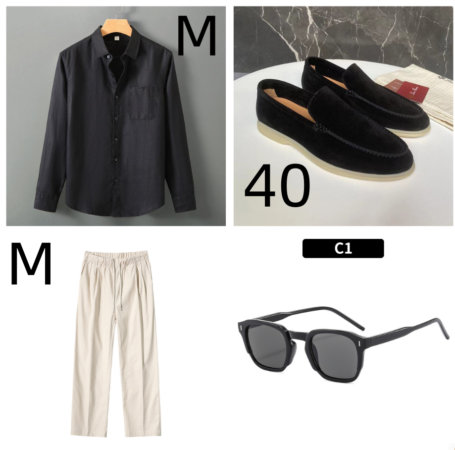 Linen Casual Straight-leg Wide Leg Pants