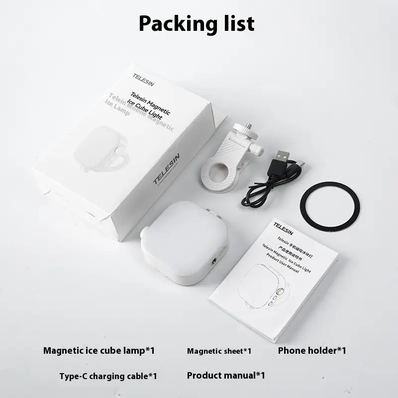 Mobile Phone Magnetic Ice Cube Mini Desktop Fill Light