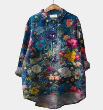 Women's Loose Printed Crew Neck Casual T shirt Hstt3687S - Shop at LoveMi