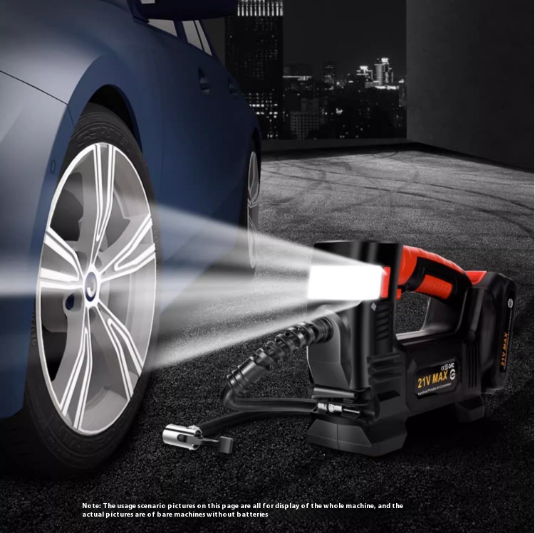 Car Handheld Wireless AirPump Intelligent Digital Display Emergency Lighting