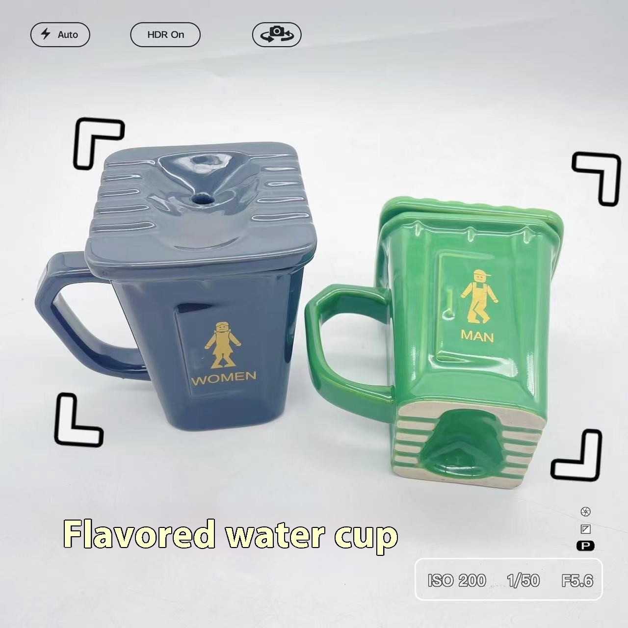Creative Personality Squatting Toilet Ceramic Water Cup