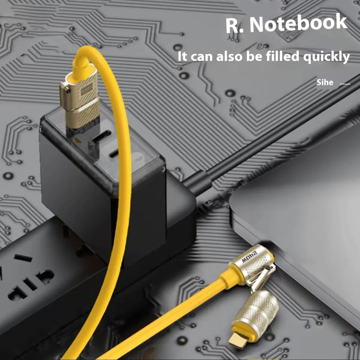 120W Zinc Alloy Fast Charging Four-in-one Multi-function
