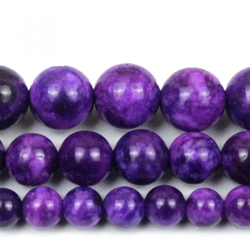 Charoite Chalcedony Stone Scattered Beads Diy Handmade