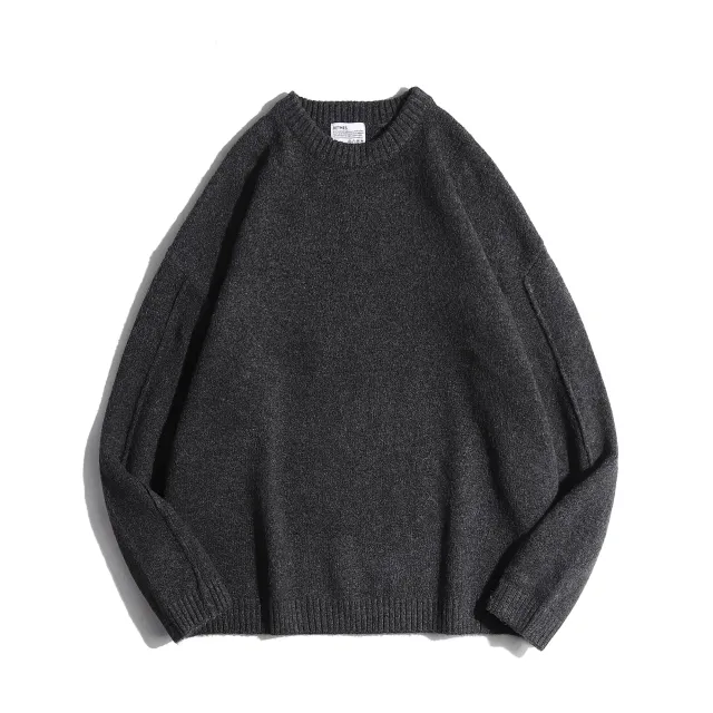 Retro Loose Sweater Autumn Clothing Dark Gray - Shop at LoveMi