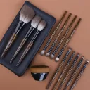With Powder Foundation Brush