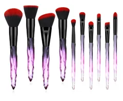 Clear Crystal Diamond Shank Foundation Brush Suit - 10 Red - View 1