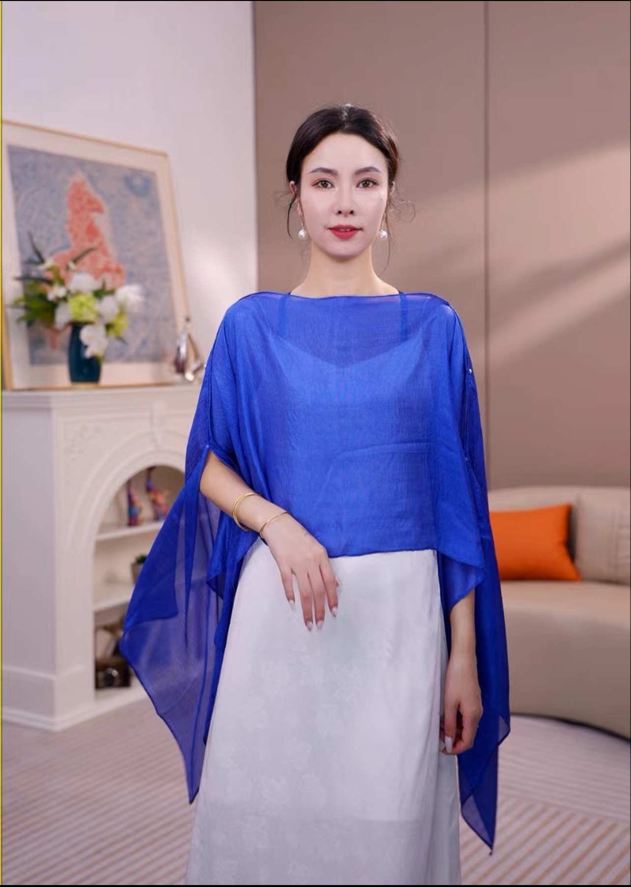 Solid Color Vacation Style Fashionable All-match Sunscreen Pullover Scarf Shawl - Image 20