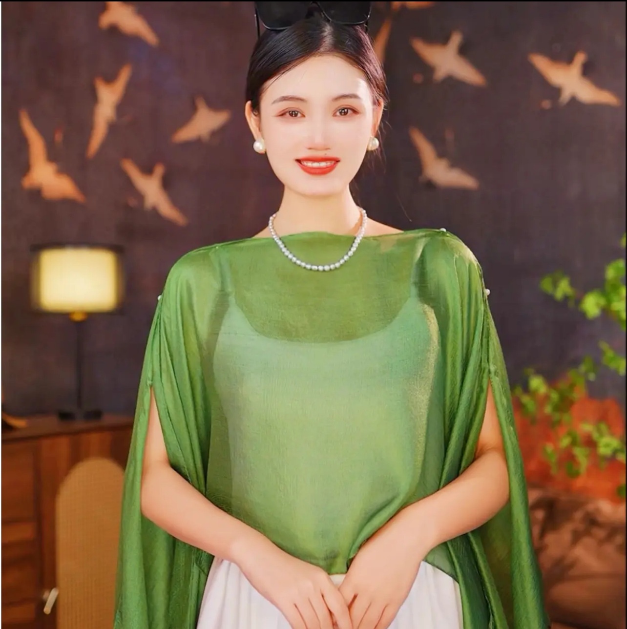 Solid Color Vacation Style Fashionable All-match Sunscreen Pullover Scarf Shawl - Image 3