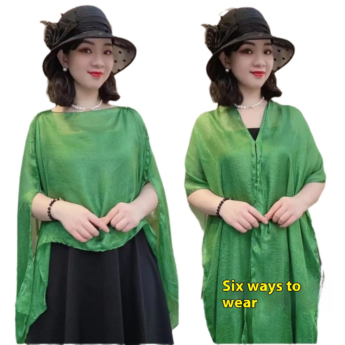 Solid Color Vacation Style Fashionable All-match Sunscreen Pullover Scarf Shawl - Image 25