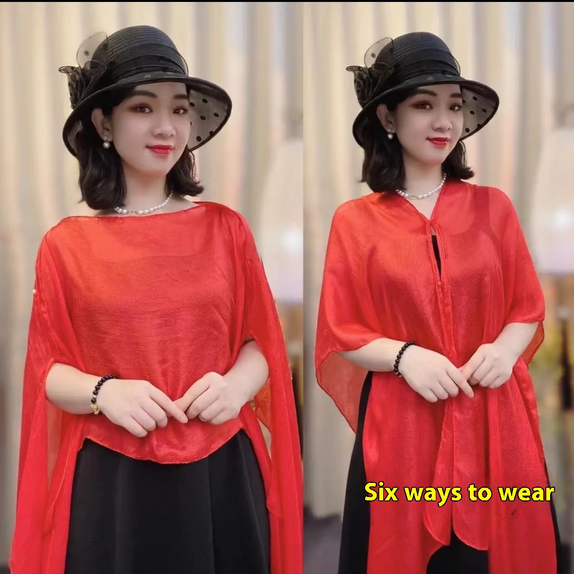 Solid Color Vacation Style Fashionable All-match Sunscreen Pullover Scarf Shawl - Image 13