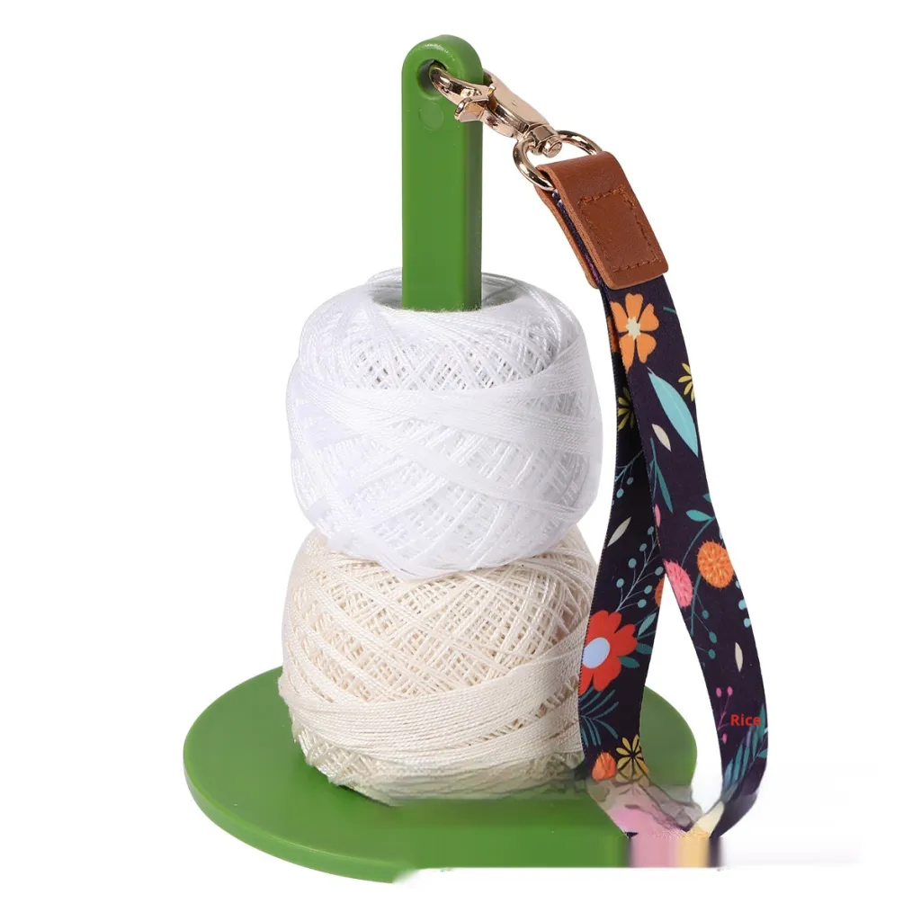 Hand-woven Wool Placement Rack Acrylic Portable Yarn Bracket Multifunctional Storage Rack - Green