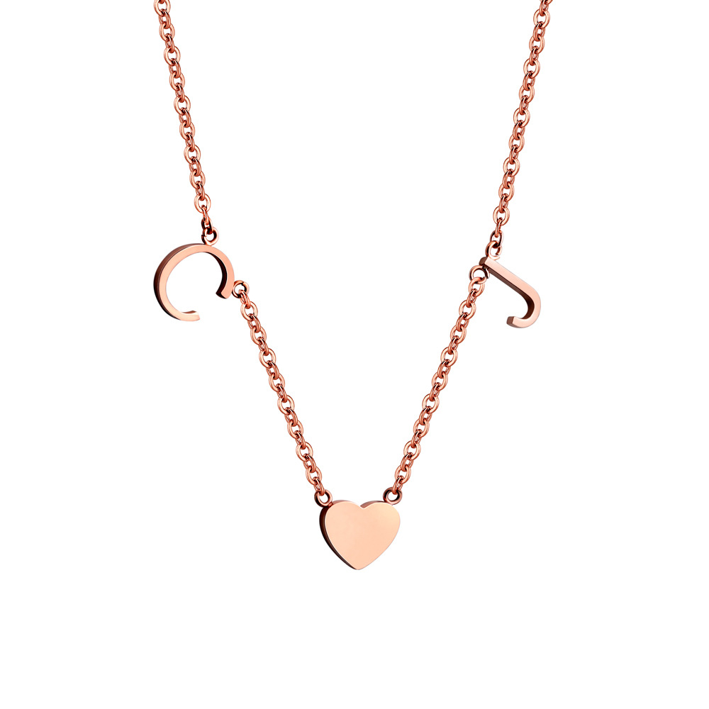 DIY English Multi Letter Necklace For Ladies