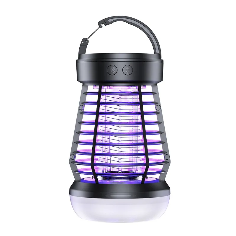 2in1 Mosquito Killer Lamp Electric Fly Catcher USB Rechargeable Electric Mosquito Swatter Electric Fly Trap With Night Light S0S Emergency Light Mosquito Killer Terrace Camping – image 6