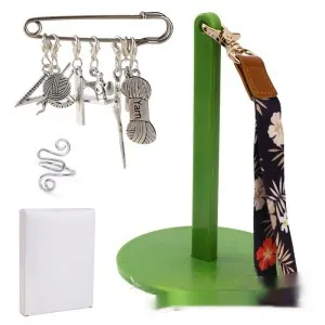 Hand-woven Wool Placement Rack Acrylic Portable Yarn Bracket Multifunctional Storage Rack - Green Accessories