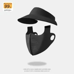 Air Top Sun Hat Women's UV Protection Summer Face Mask Face Mask - Mask Star Rock Grey - View 1