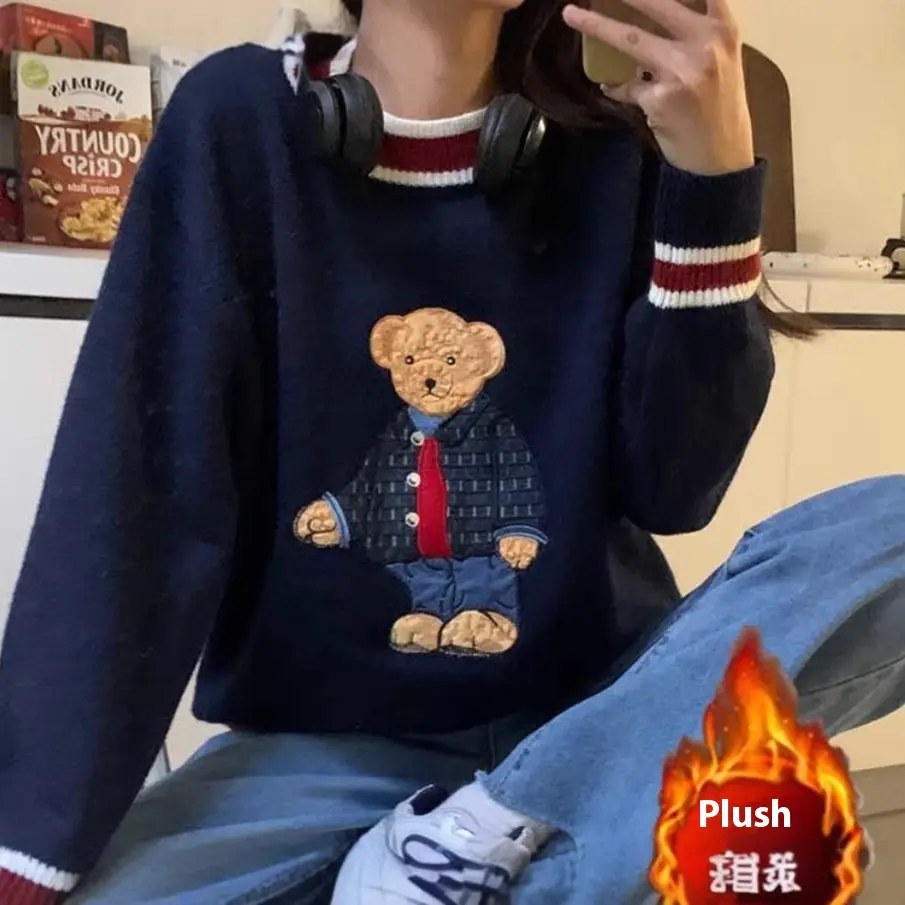 Loose And Lazy Style Knitwear