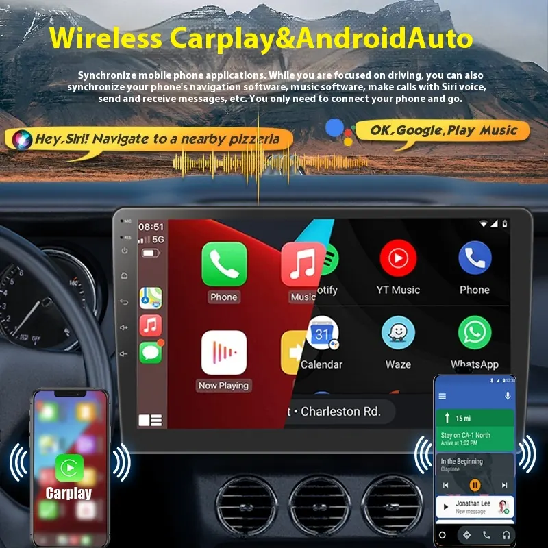 9-inch a Universal Machine Android Auto Car Central Control