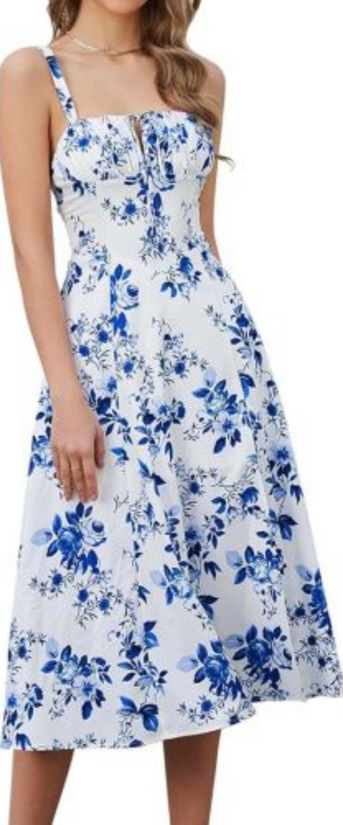 Mid-length Corset Elegant Slit Lace-up Women's Outing Leisure Dress