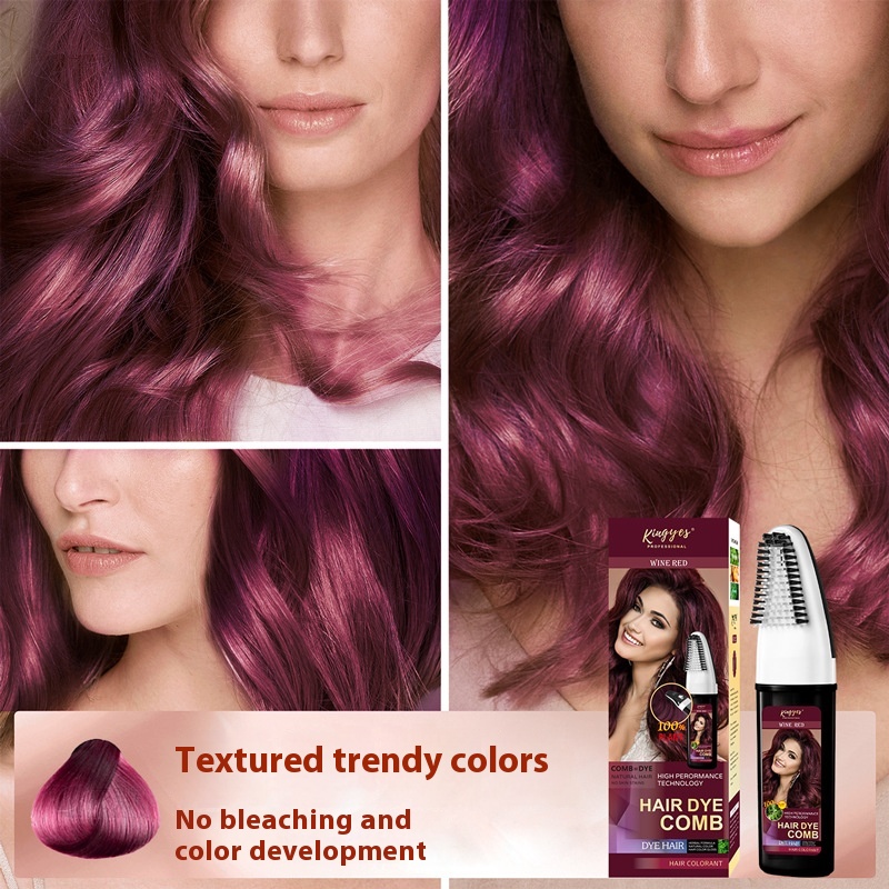 Black Wine Red Brown Easy Coloring Comb