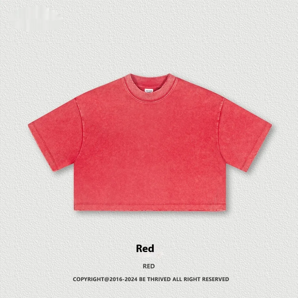Collar Sweater Workout Top T-shirt And Short Sleeve - Red