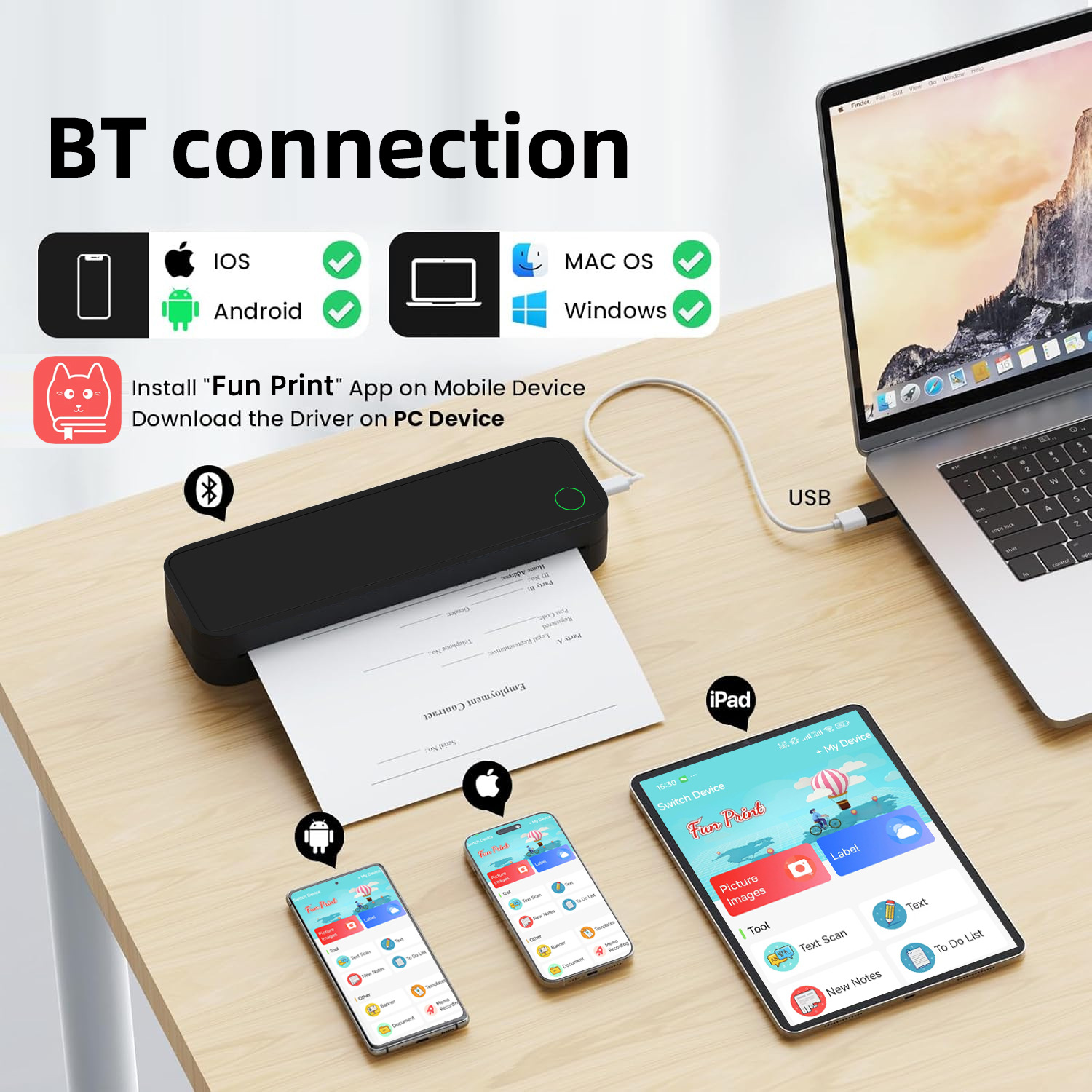 A4 Thermal File Error Printer Multi-purpose - Image 1