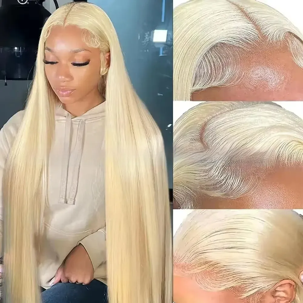 12-40Inch 613 Blonde Straight Human Hair Wigs