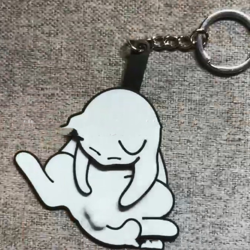 3D Printing Cartoon Kitten Key Buckle Cute