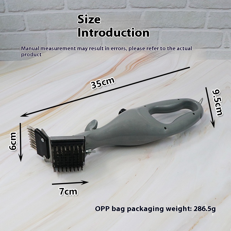 Steel Wire Oil Stain Cleaning Grill Brush