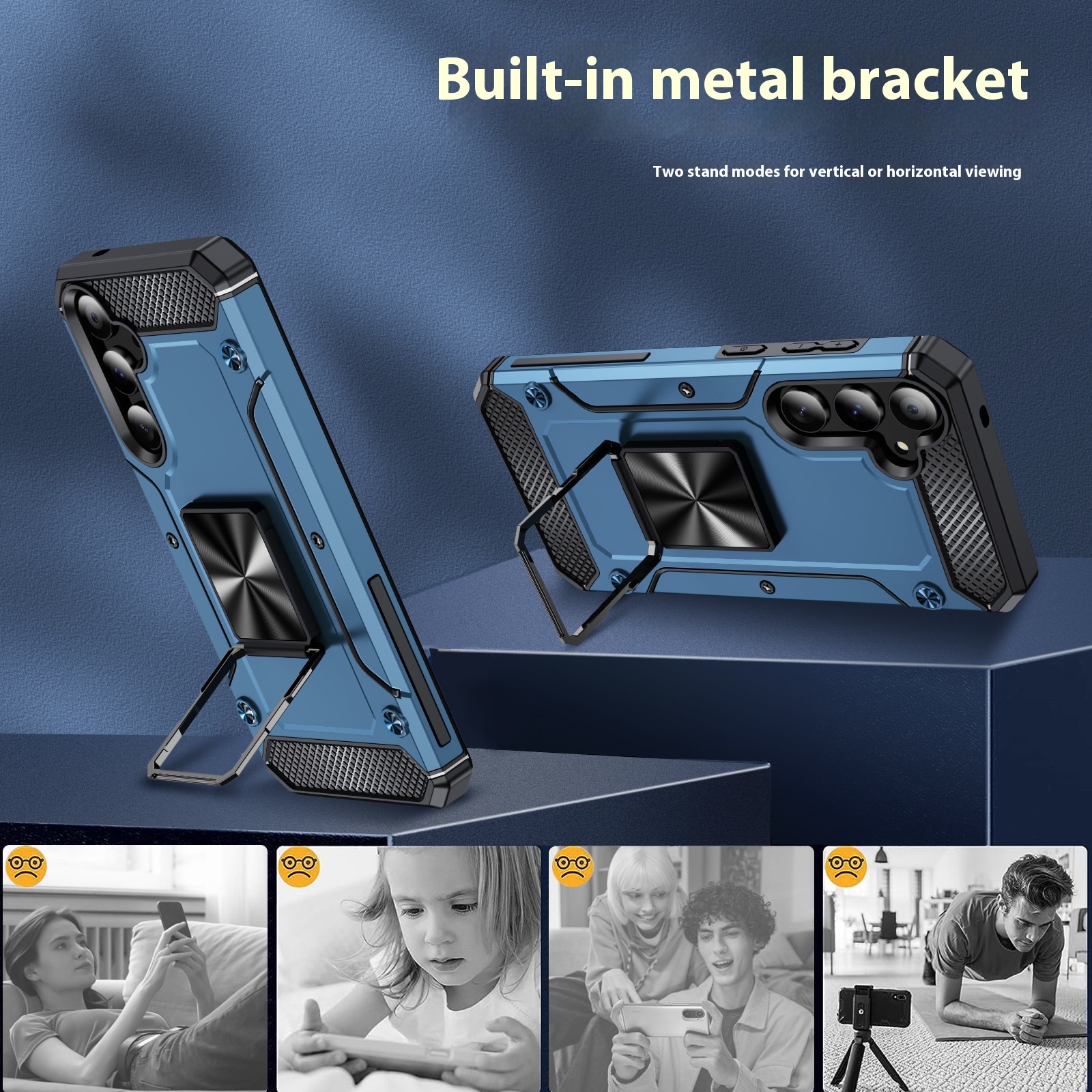 5-corner Anti Drop Magnetic Rotating Wristband Phone Case - Image 5