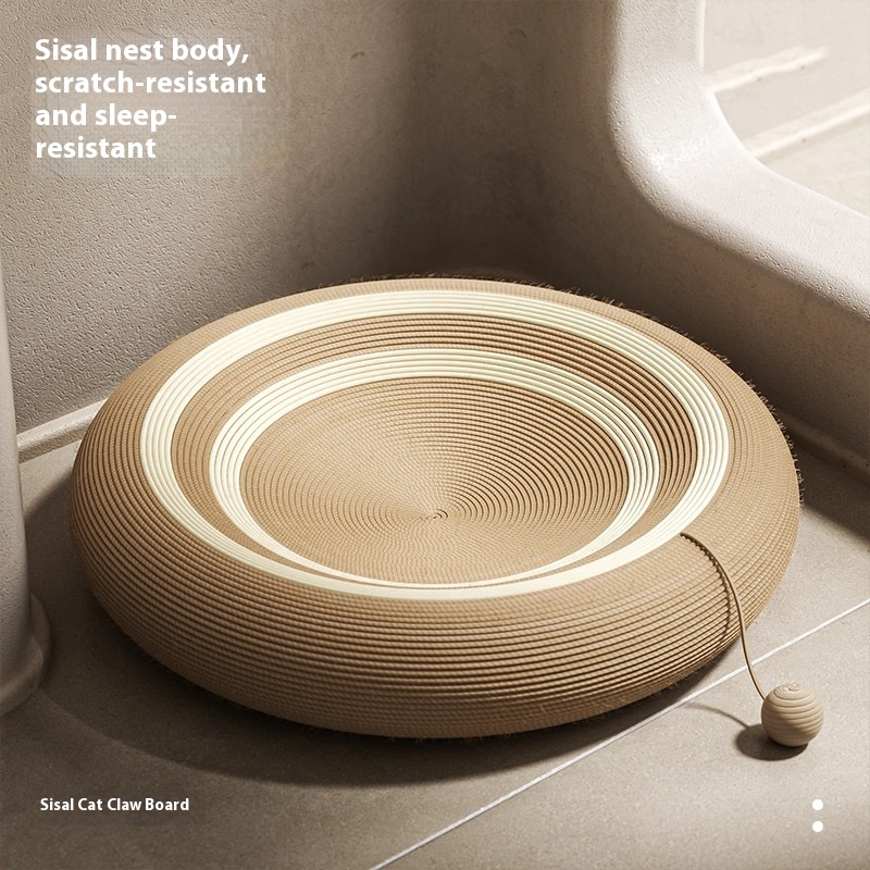 Sisal Cat Scratch Board Wear-resistant Non-dandruff Cat Nest Integrated Oversized Cat Rattan Grinding Claw Nest