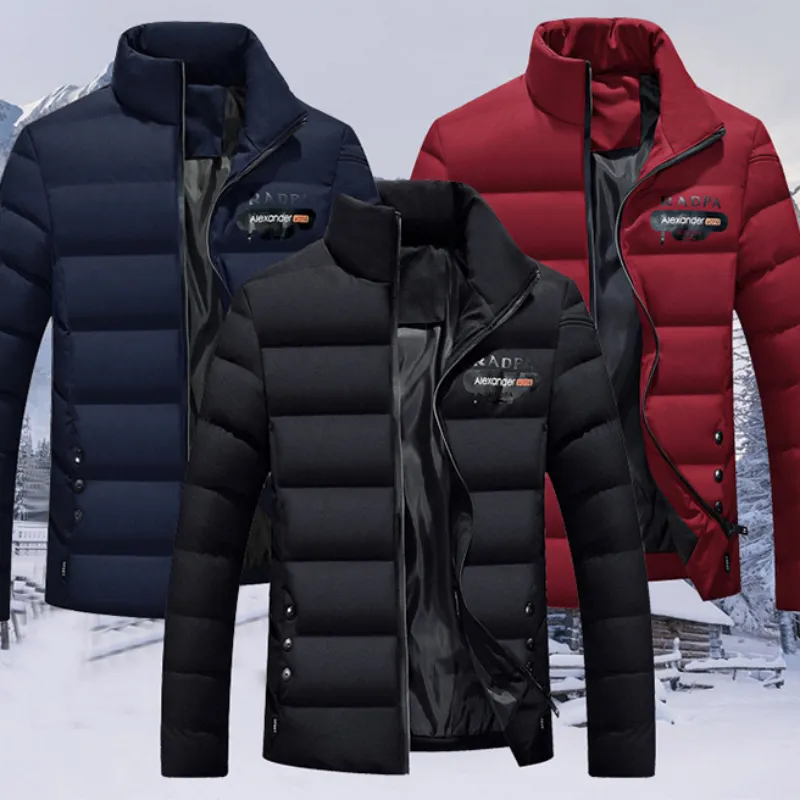 Thick Padded Jacket Stand Up Collar