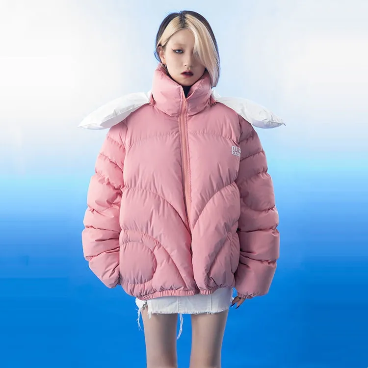 Men's Hooded Hand-stuffed Cotton Coat Bread Jacket