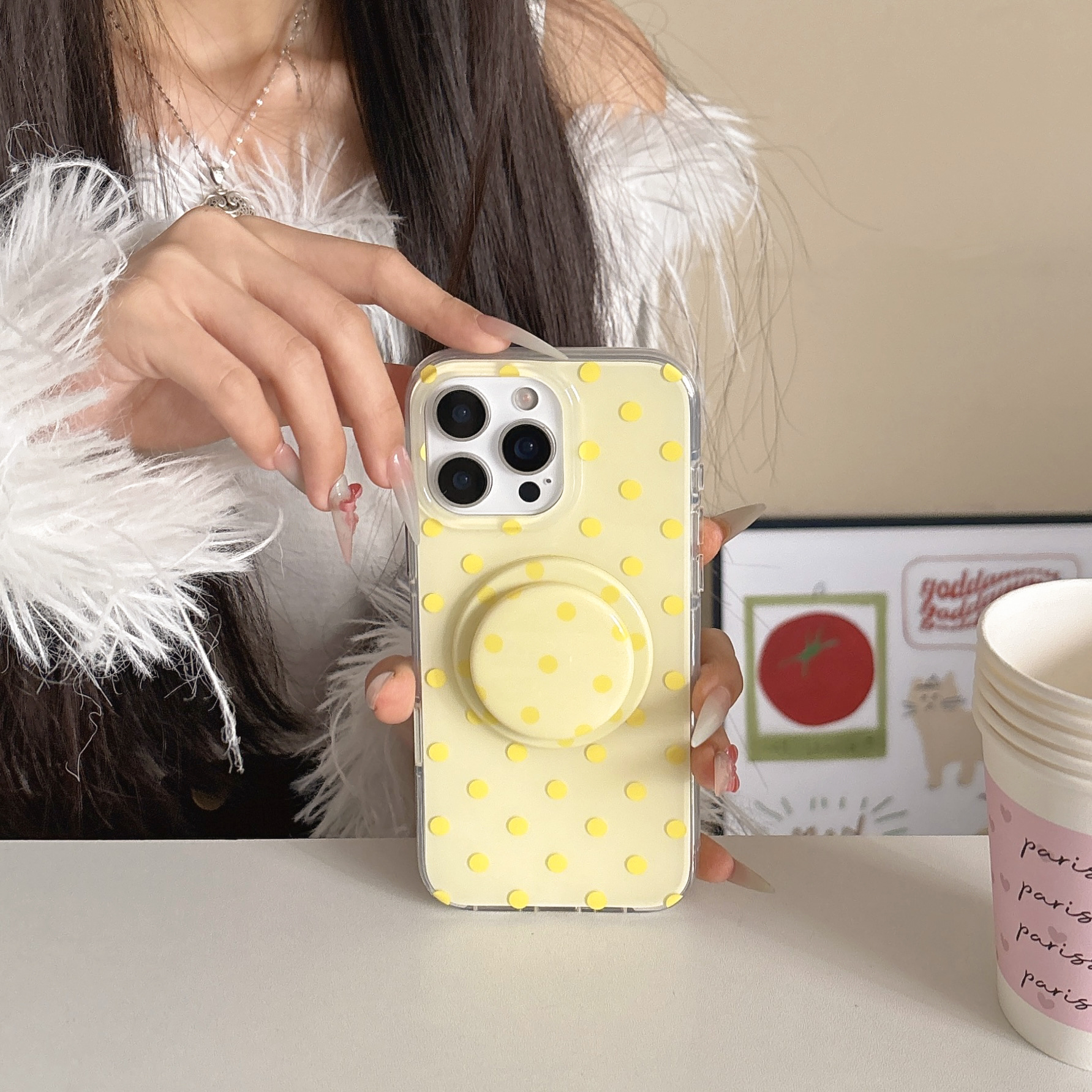 Polka Dot Phone Case Magnetic Bracket - Image 14