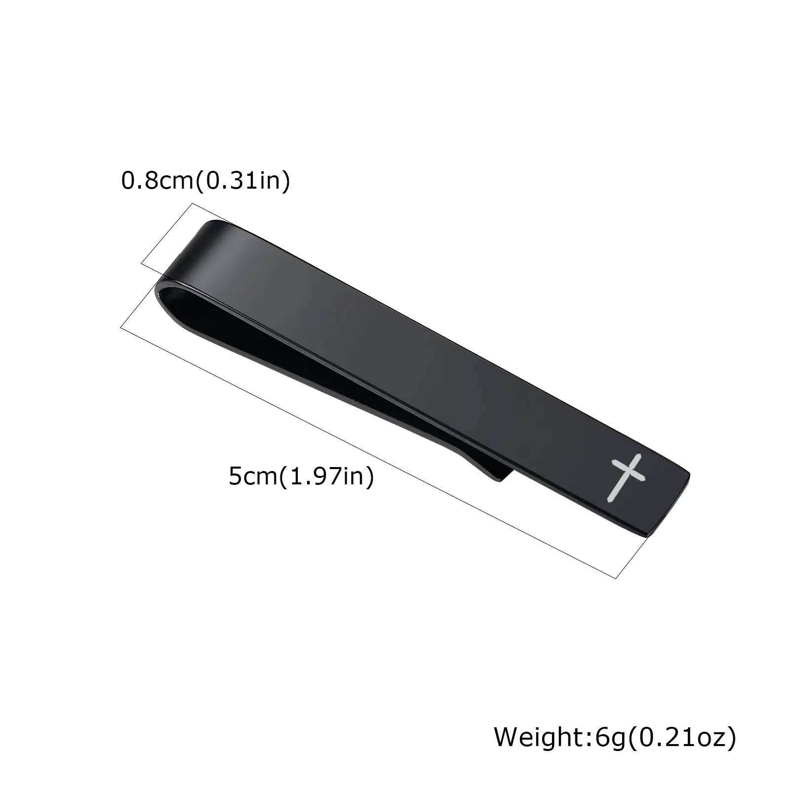 304 Stainless Steel Tie Clip Lettering Laser