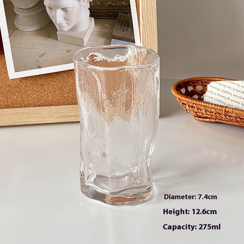 Household Glass Irregular Twizz Mug