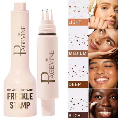 Five Point Freckle Stamp Pen Liquid Air Cushion Natural-Look Lifelike Freckle Quick-Dry Dot Spot Mole Effortless Lasting Makeup