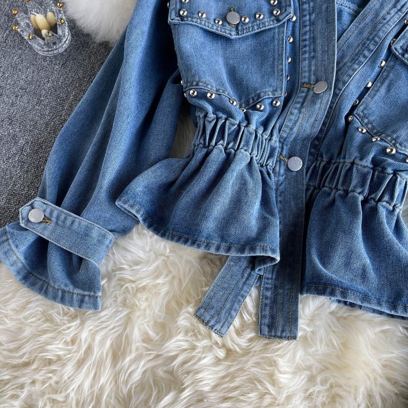 Denim Coat Female Spring And Autumn Long Sleeve Top