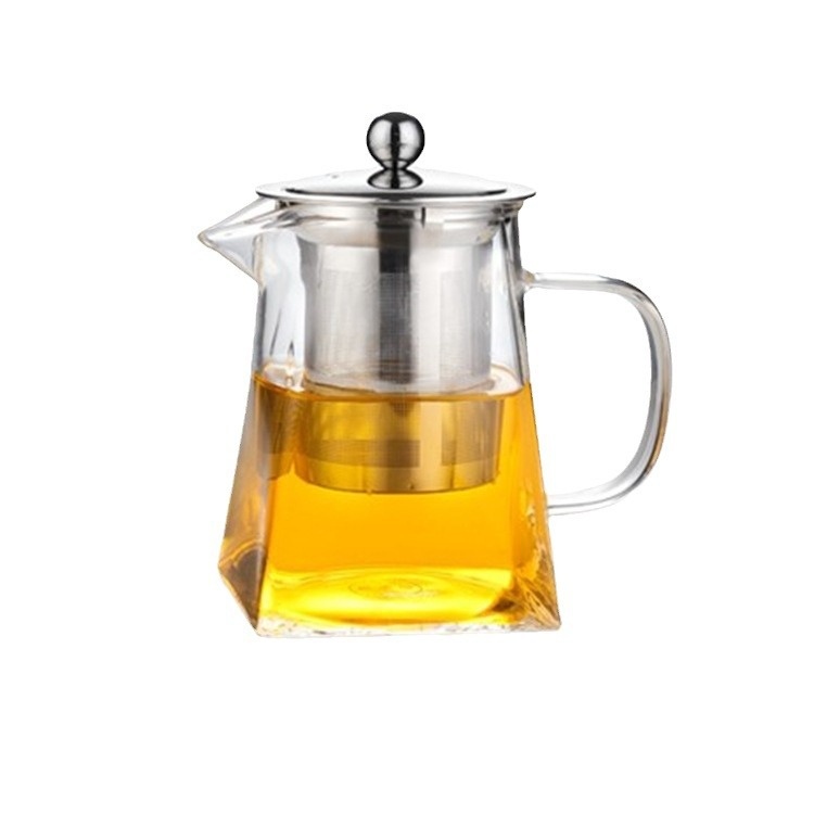 Full Set Of Glass Teapot With Strainer High-temperature Glass Teapot