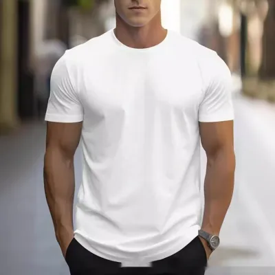 American T-shirt Printing Retro Short Sleeve Men