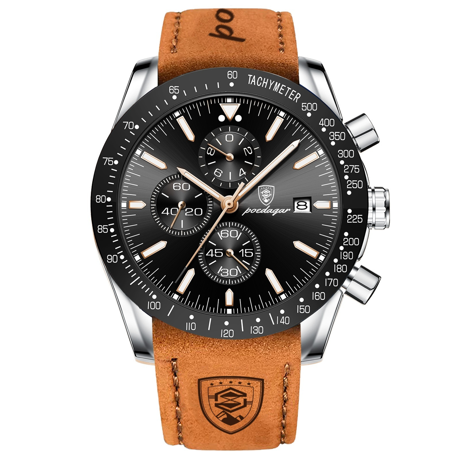 Men’s Sports Watch – Multifunction, Waterproof, Luminous Dial, Oversize 9 mm