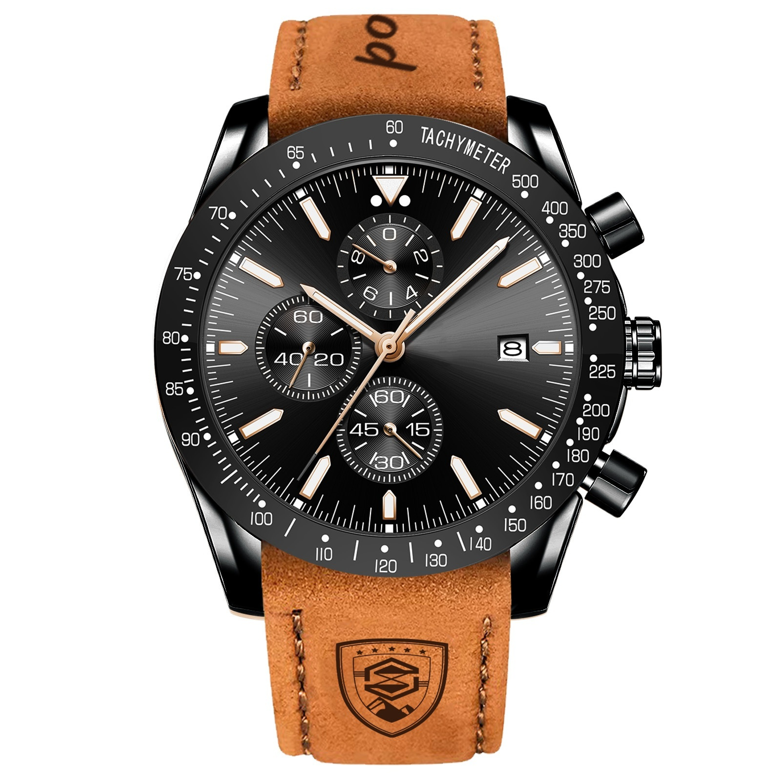 Men’s Sports Watch – Multifunction, Waterproof, Luminous Dial, Oversize 9 mm - Picture 6 of 13