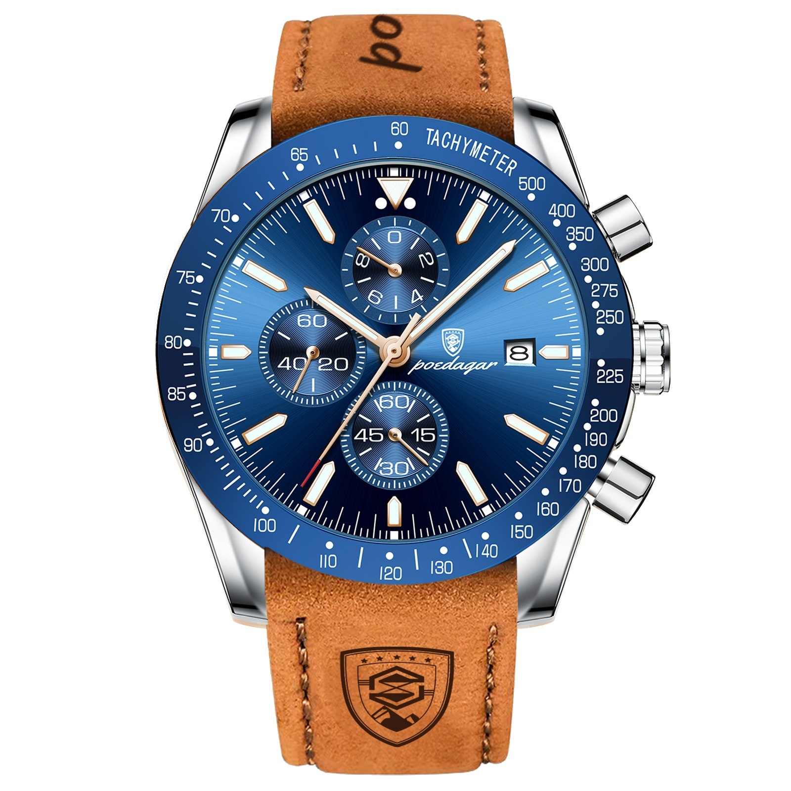 Men’s Sports Watch – Multifunction, Waterproof, Luminous Dial, Oversize 9 mm - Picture 11 of 13