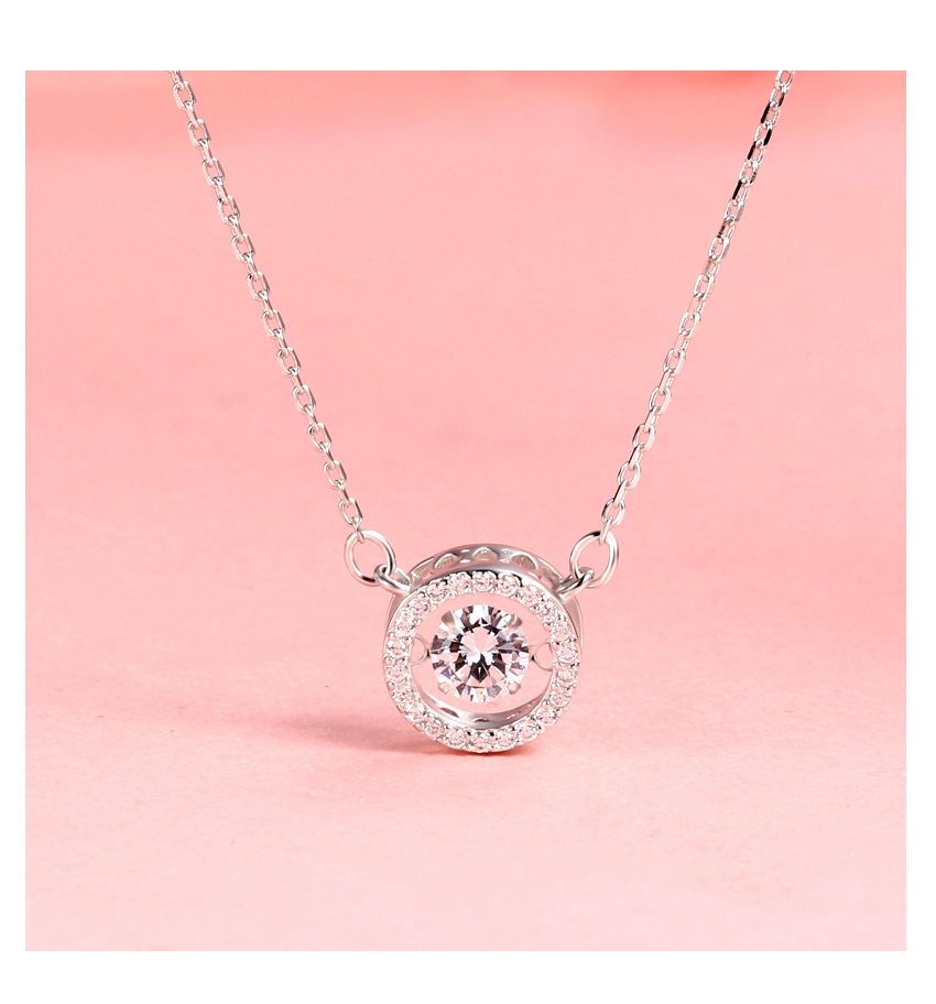 S925 Silver Pulsatile Heart Smart Sterling Silver Necklace For Women