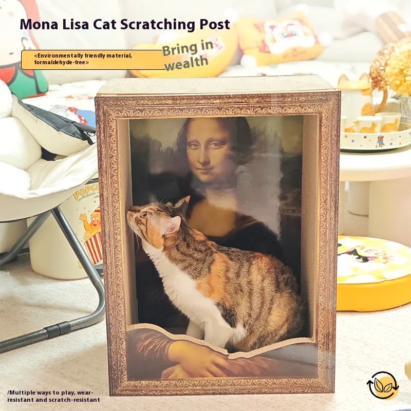 Mona Lisa Cat Nest Photo Frame Mona Lisa Cat Scratch Board