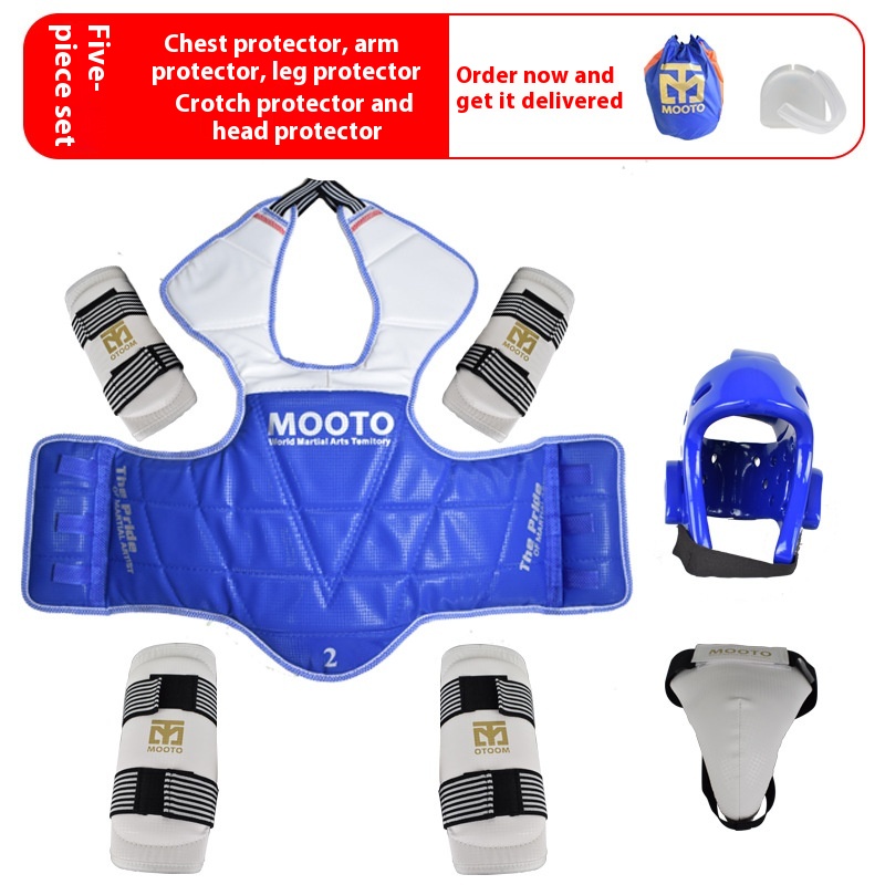 Taekwondo Protective Gear Thickened Combat Equipment Complete Set - Image 13