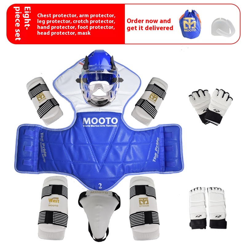 Taekwondo Protective Gear Thickened Combat Equipment Complete Set - Image 7